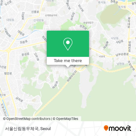서울신림동우체국 map