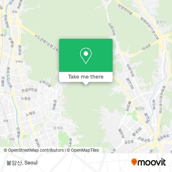 불암산 map