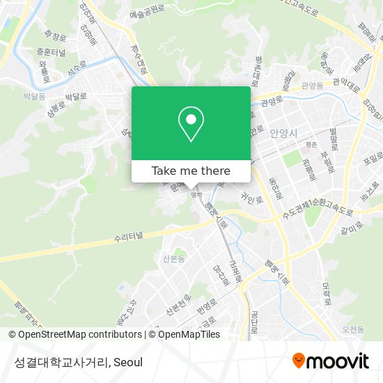 성결대학교사거리 map