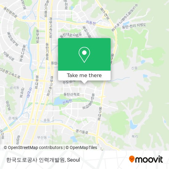 한국도로공사 인력개발원 map