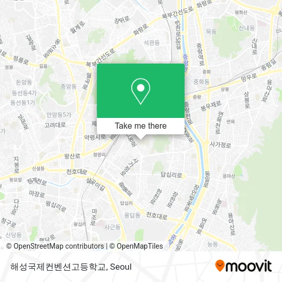 해성국제컨벤션고등학교 map