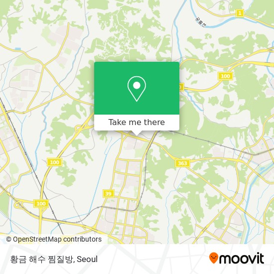 황금 해수 찜질방 map