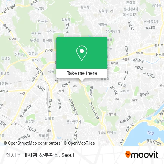 멕시코 대사관 상무관실 map