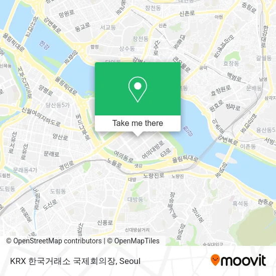 KRX 한국거래소 국제회의장 map