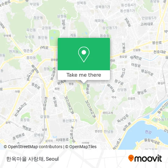 한옥마을 사랑채 map