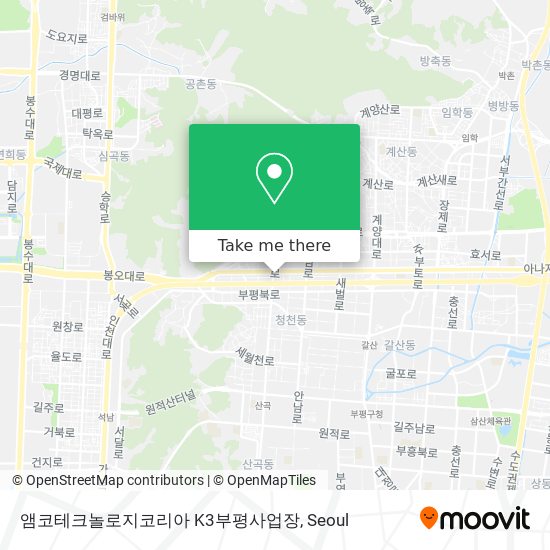 앰코테크놀로지코리아 K3부평사업장 map