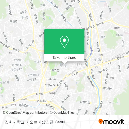 경희대학교 네오르네상스관 map