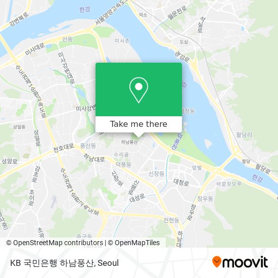 KB 국민은행 하남풍산 map