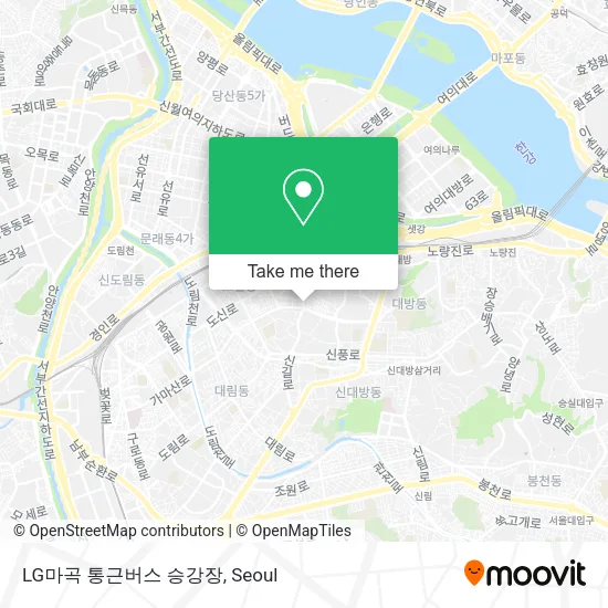 LG마곡 통근버스 승강장 map