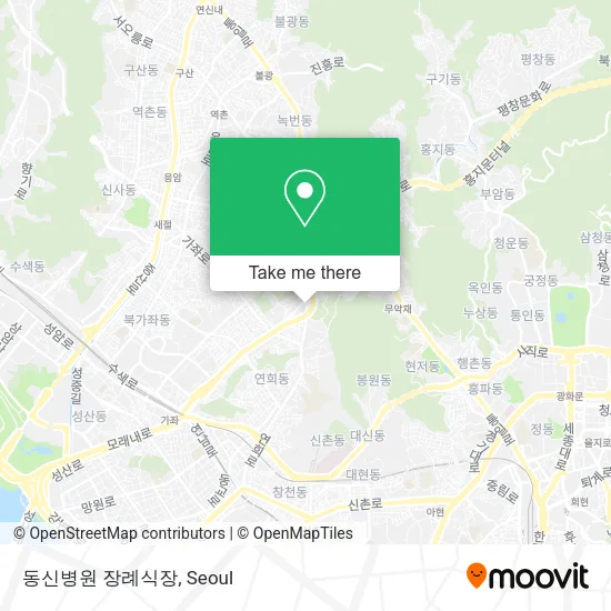 동신병원 장례식장 map