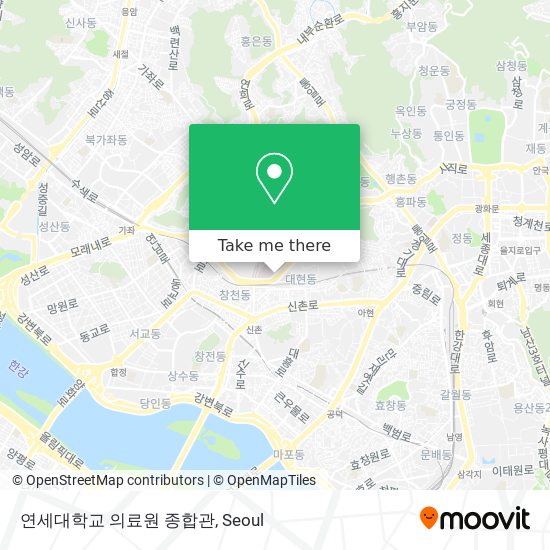 연세대학교 의료원 종합관 map