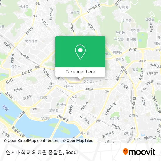 연세대학교 의료원 종합관 map