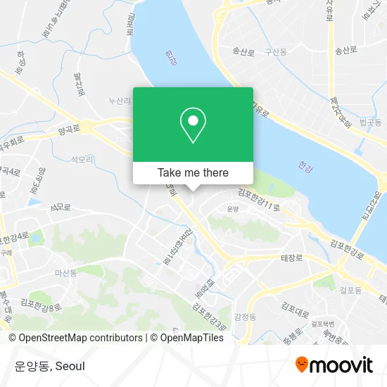 운양동 map
