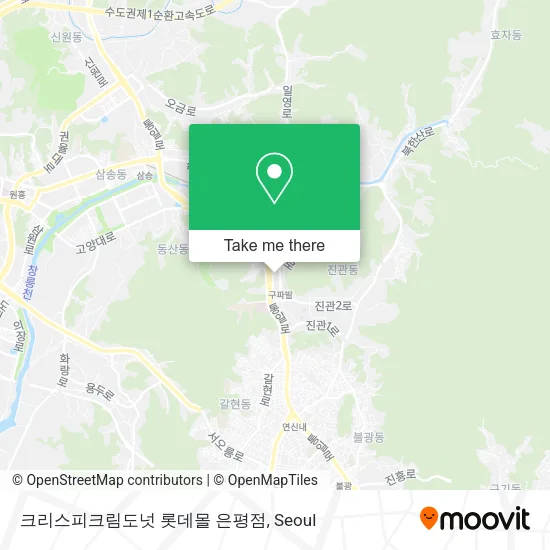 크리스피크림도넛 롯데몰 은평점 map