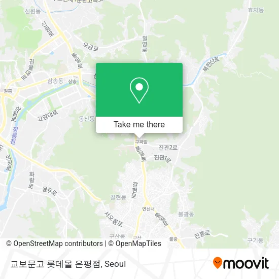 교보문고 롯데몰 은평점 map