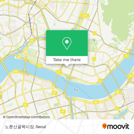 노룬산골목시장 map