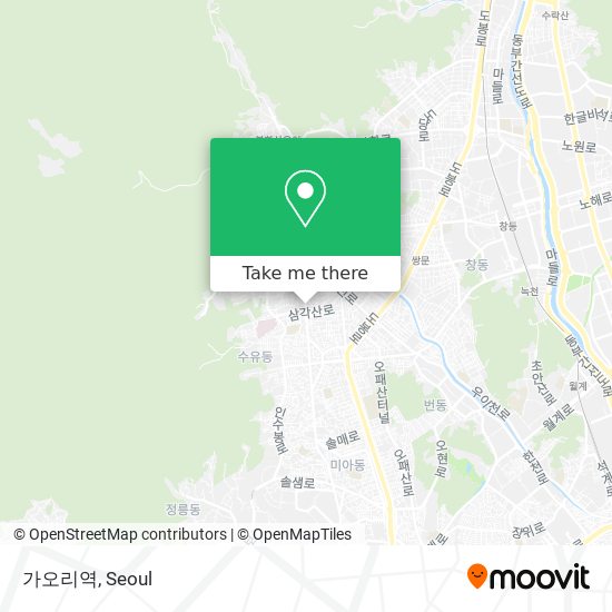 가오리역 map