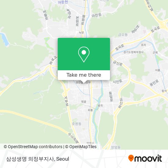 삼성생명 의정부지사 map