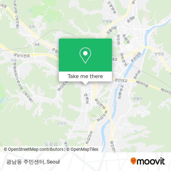 광남동 주민센터 map