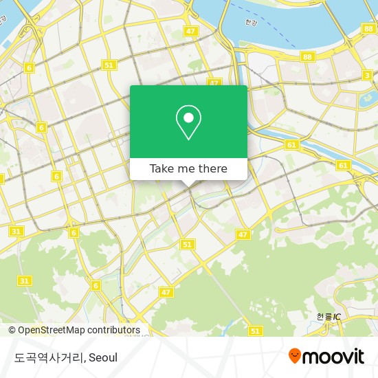 도곡역사거리 map