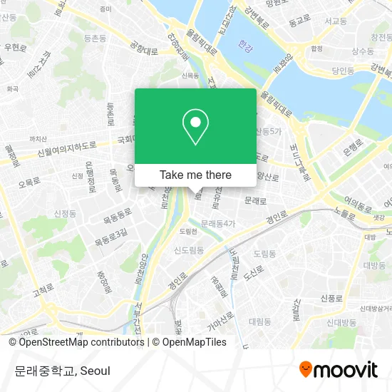 문래중학교 map