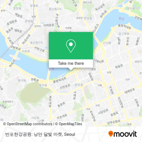 반포한강공원: 낭만 달빛 마켓 map