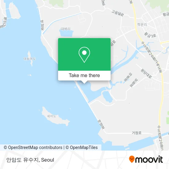 안암도 유수지 map