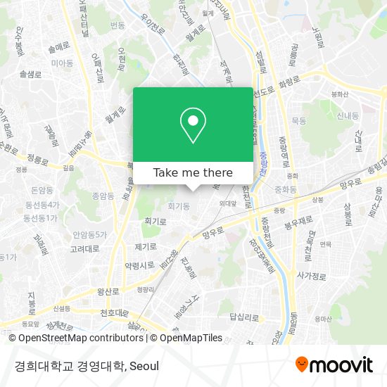 경희대학교 경영대학 map