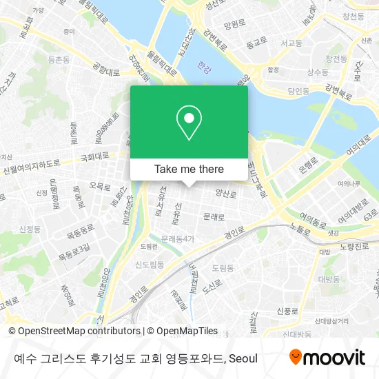 예수 그리스도 후기성도 교회 영등포와드 map