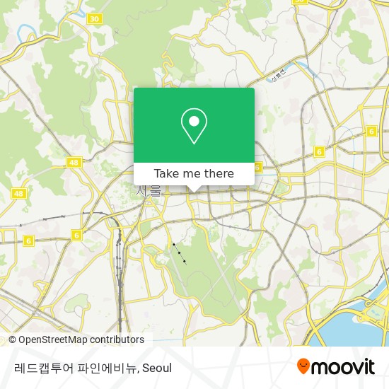 레드캡투어 파인에비뉴 map