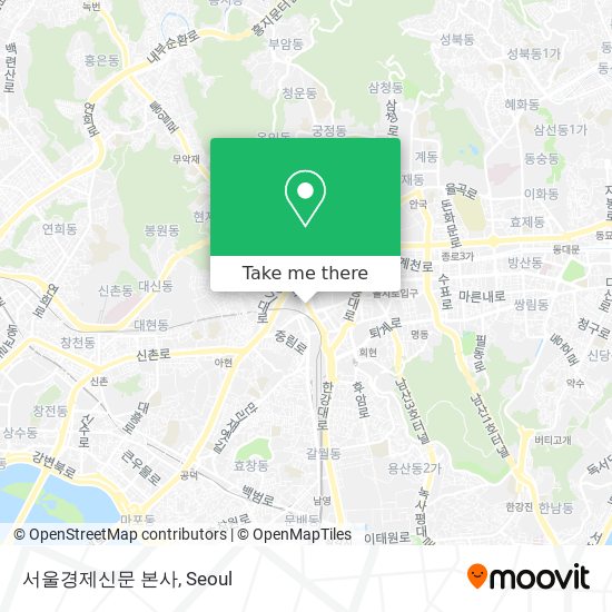 서울경제신문 본사 map