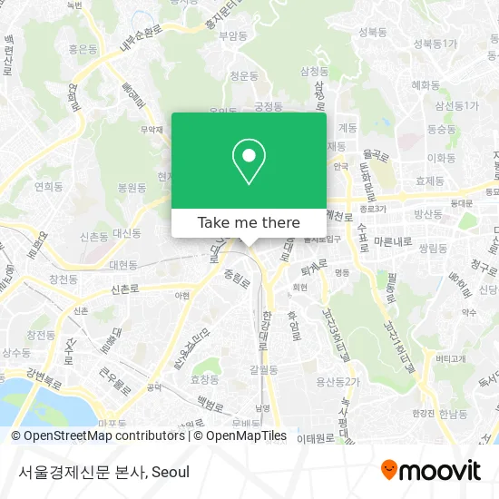 서울경제신문 본사 map