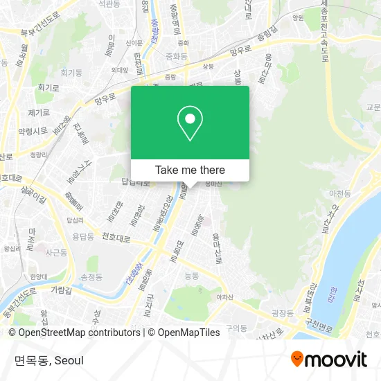 면목동 map