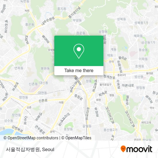 서울적십자병원 map
