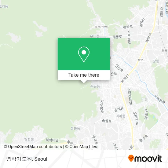 영락기도원 map
