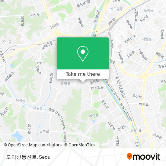 도덕산등산로 map