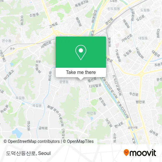 도덕산등산로 map