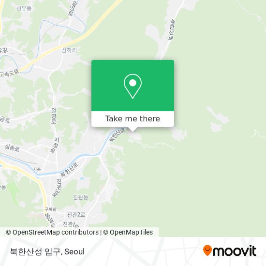 북한산성 입구 map