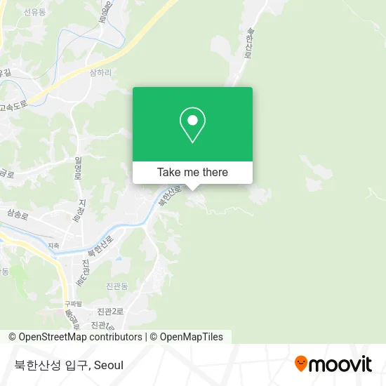 북한산성 입구 map