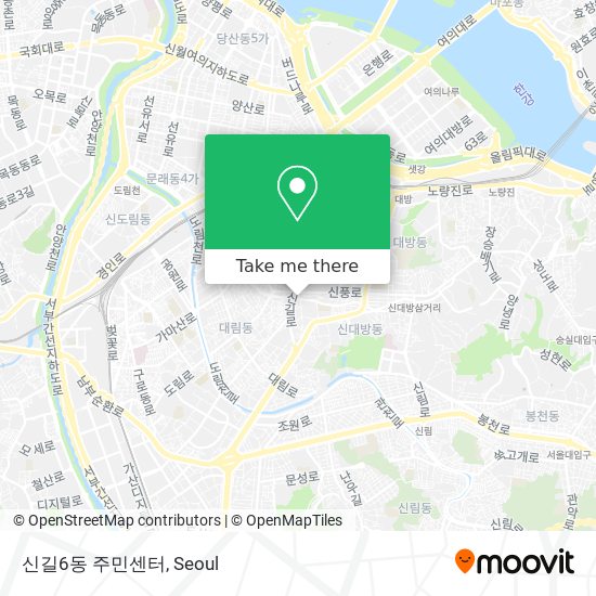 신길6동 주민센터 map