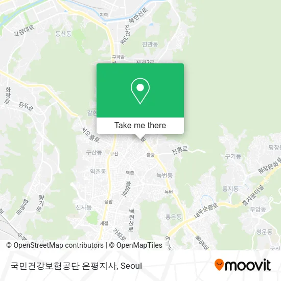국민건강보험공단 은평지사 map