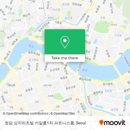 청담 상지리츠빌 카일룸1차 피트니스룸 map