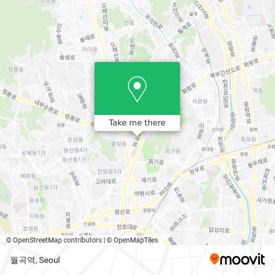 월곡역 map