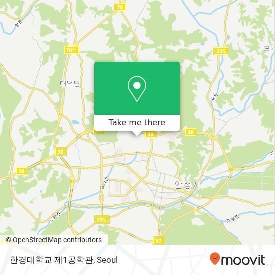 한경대학교 제1공학관 map