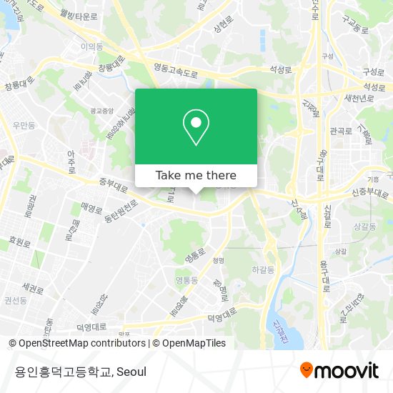용인흥덕고등학교 map