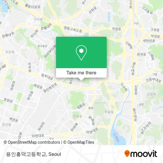 용인흥덕고등학교 map