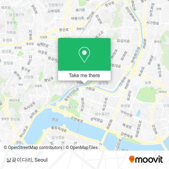 살곶이다리 map