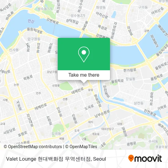 Valet Lounge 현대백화점 무역센터점 map