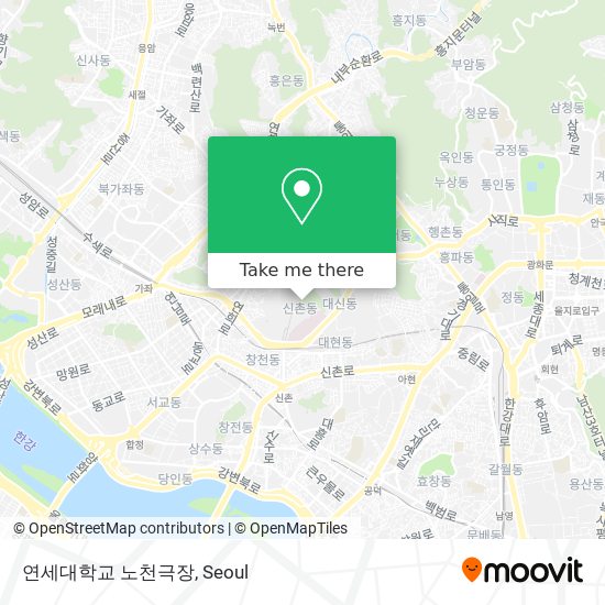 연세대학교 노천극장 map