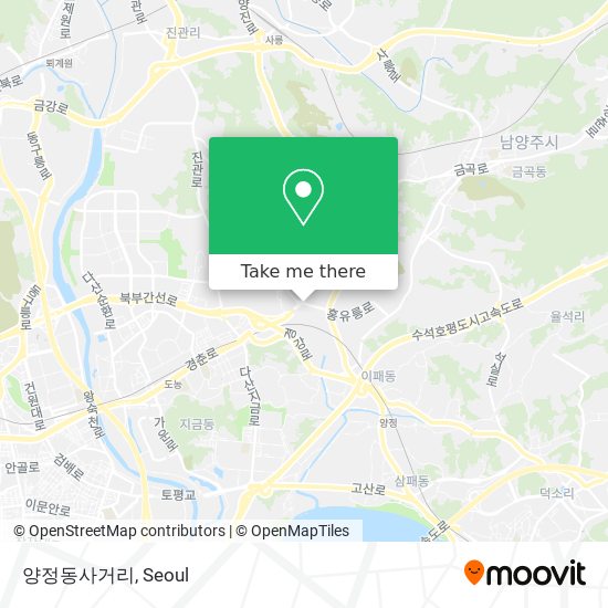 양정동사거리 map